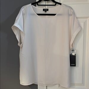 Jones New York Women's Cream Top